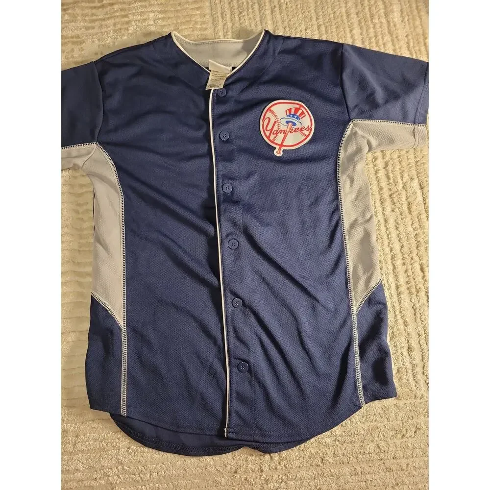 Majestic New York Yankees Jersey Baseball Youth Large 14-16 Boys Kids Children